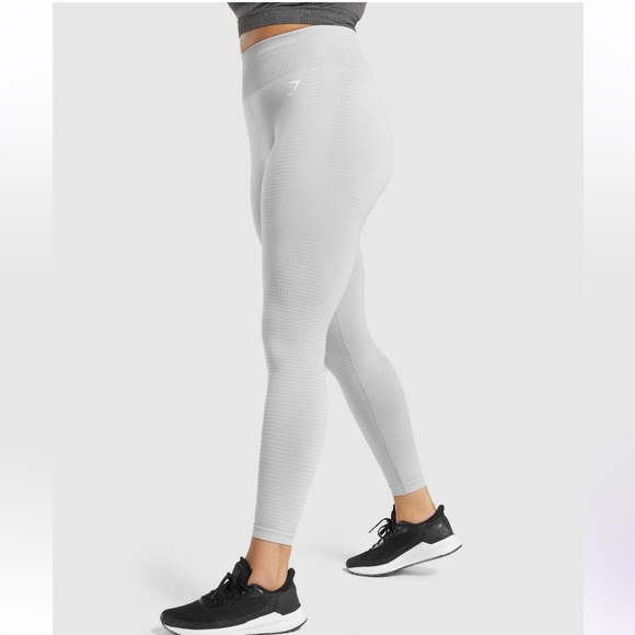 Gymshark Pants - Gymshark Vital Seamless 2.0 Leggings - Light Grey Marl